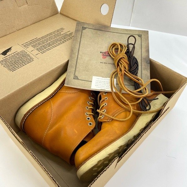 RED WING/レッドウィング アイリッシュセッター ゴールドラセット 復刻犬タグ 9871/7.5D /080