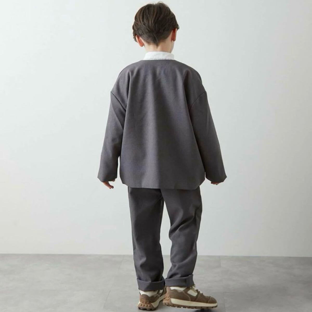 ほぼ新品 riziere セットアップ スーツ シャツ セット キッズ 子供 結(jié)婚式 七五三 入園式 卒業(yè)式 セレモニー リジエール リジェール 子供服