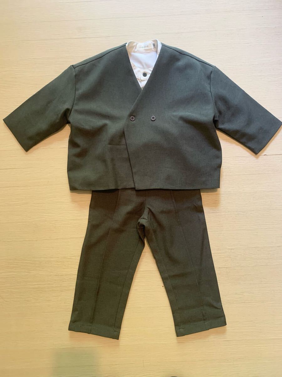 ほぼ新品 riziere セットアップ スーツ シャツ セット キッズ 子供 結(jié)婚式 七五三 入園式 卒業(yè)式 セレモニー リジエール リジェール 子供服