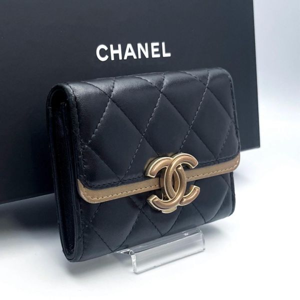 CHANEL✨シャネル コインケース ファスナー ラムスキン ココマーク 正規品 新品未使用】シャネル ラムスキン ココマークコインケース正規品