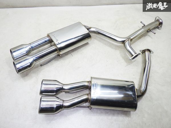 【未使用 アウトレット 】VD VOICE DESIGN GRS180 18 クラウン オーバル 左右 4本出し ステンレス リア マフラー リヤピース 棚A-5