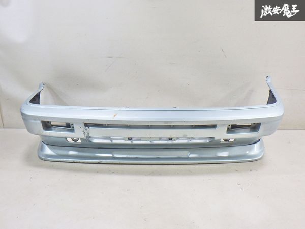 【希少当時物】トヨタ 純正 AE86 レビン 前期 フロントバンパー リップ ステー ブラケット 外装 シルバー系 52119-12260 即納 棚2F-G-6_画像2