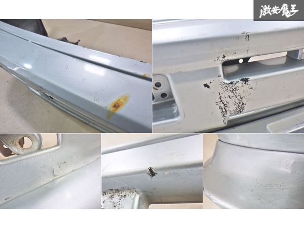 【希少当時物】トヨタ 純正 AE86 レビン 前期 フロントバンパー リップ ステー ブラケット 外装 シルバー系 52119-12260 即納 棚2F-G-6_画像9