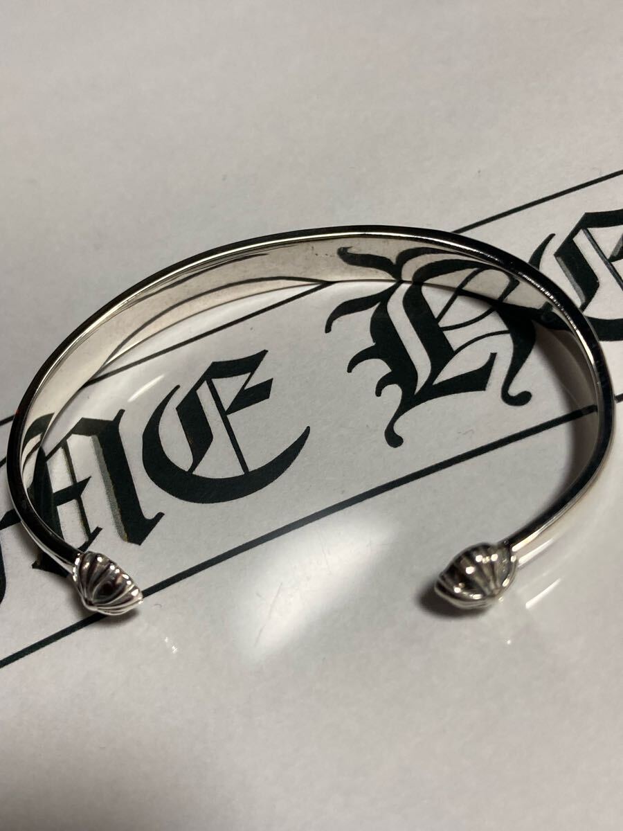 CHROME HEARTS☆フラットCHクロスボール　バングル☆シルバー925☆クロムハーツ