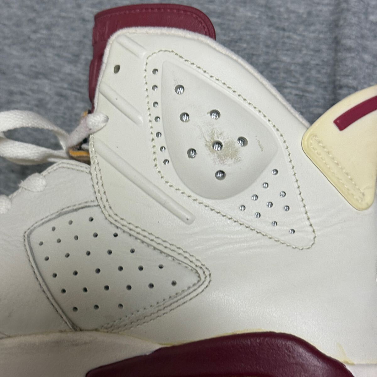 中古 27.5cm NIKE AIR JORDAN 6 retro maroon OG ナイキ エア ジョーダン マルーン 384664-116 carmine infrared_画像10