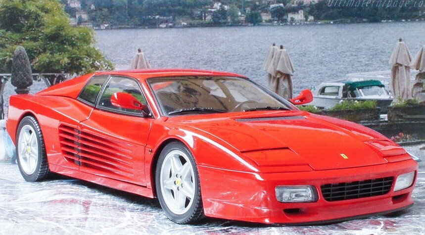 京商 1/18 1991 フェラーリ 512TR テスタロッサ 后期型 レッド Ferrari Testarossa 送料無(wú)料