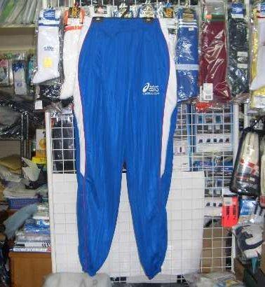 お買い得 アシックス XST408ジャージ パンツ 青×白XOサイズ 大きいサイズ asics 即決/