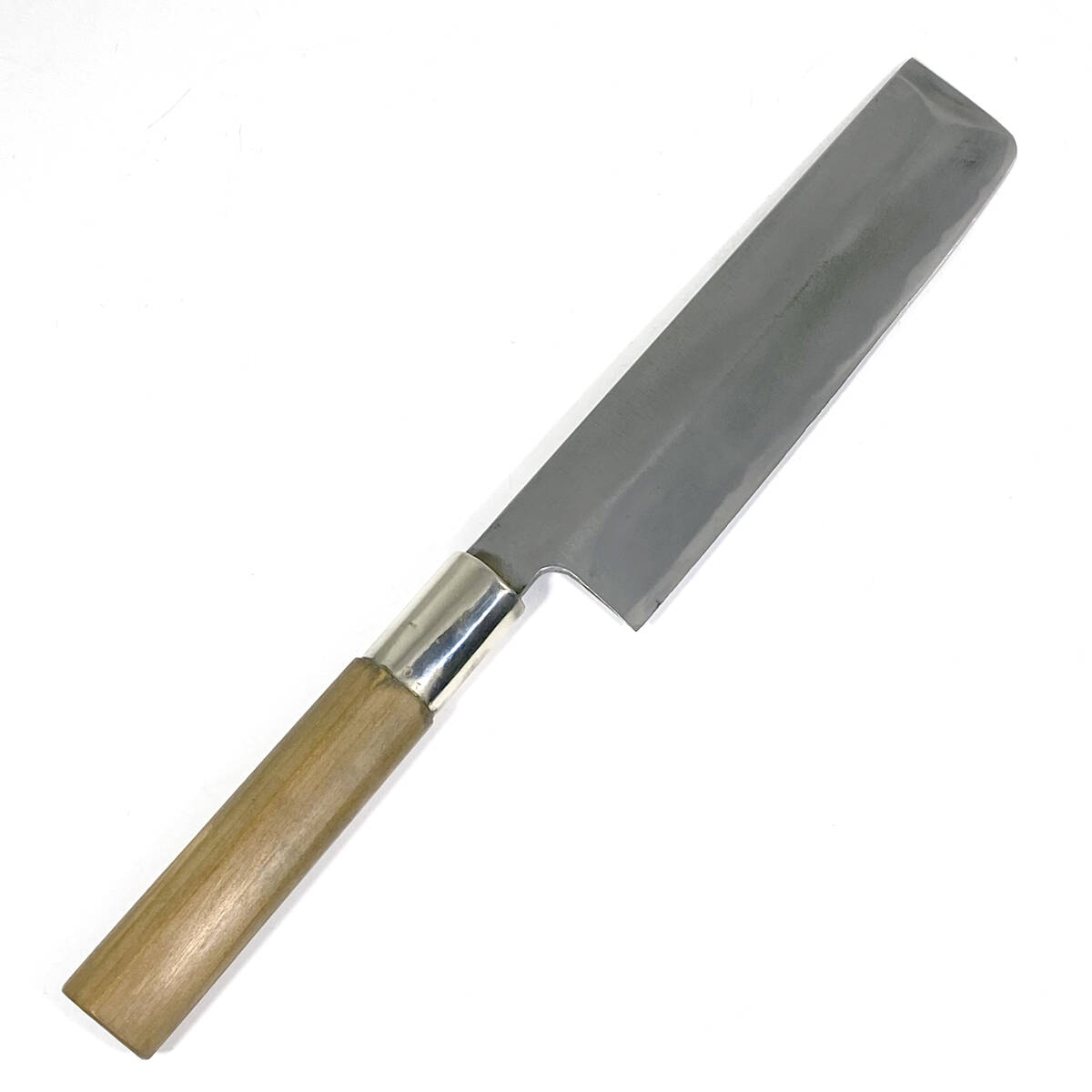 H011 天六 本家國重 菜切包丁 少し厚めの包丁です サイズ / (約) 刃渡 : 170mm 全長 : 320mm 現(xiàn)狀保管品