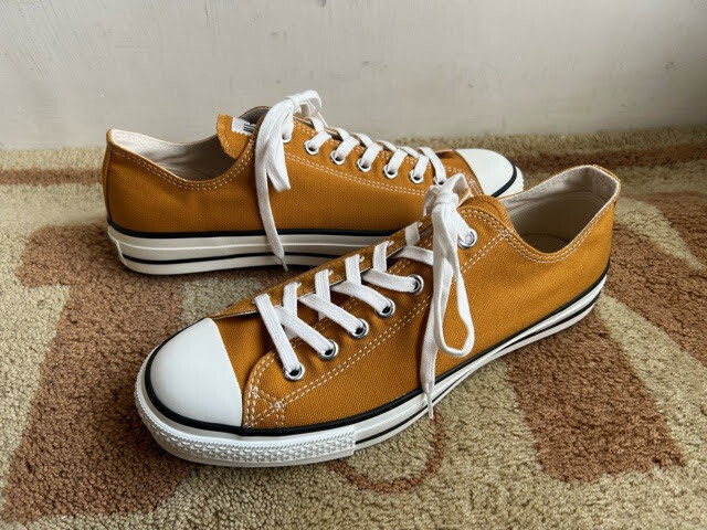 日本製 コンバース オールスター LOW マスタード 27.5cm made in japan_画像1