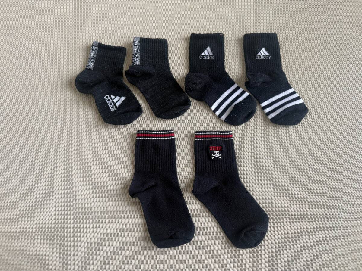 キッズ　ソックス　３足セット　adidas　STREET　19～21ｃｍ_画像2