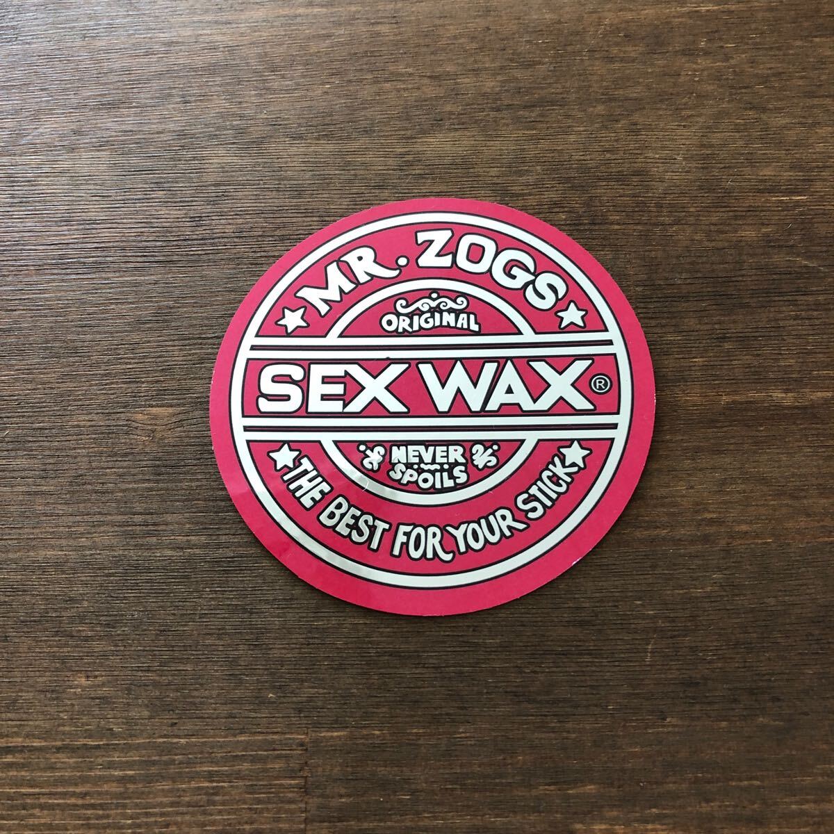 新品SEX WAXステッカー　赤キラキラ