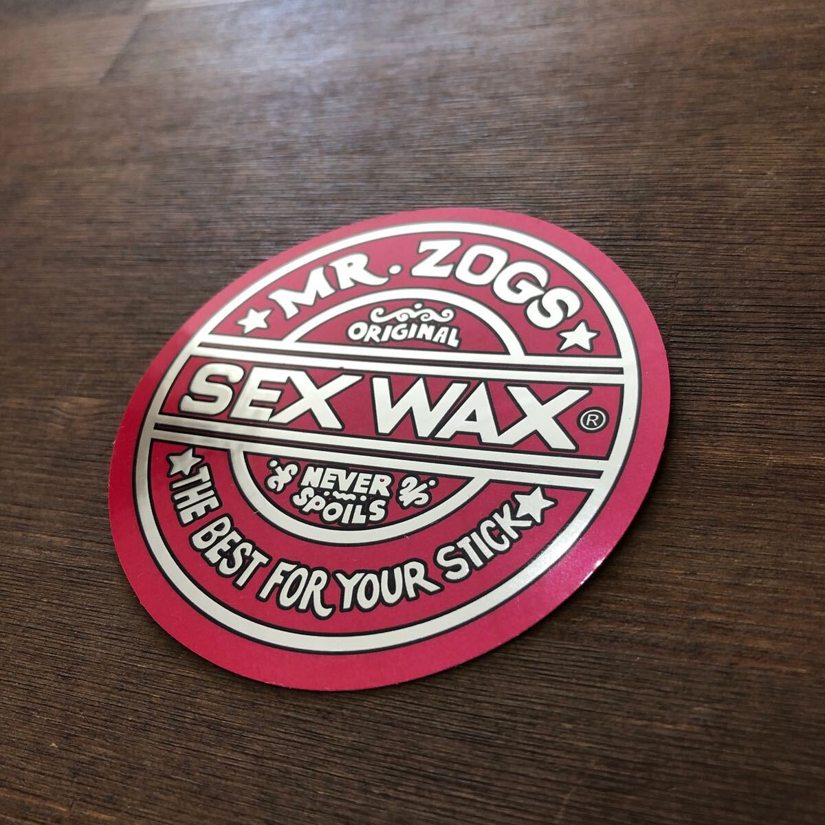 新品SEX WAXステッカー　赤キラキラ