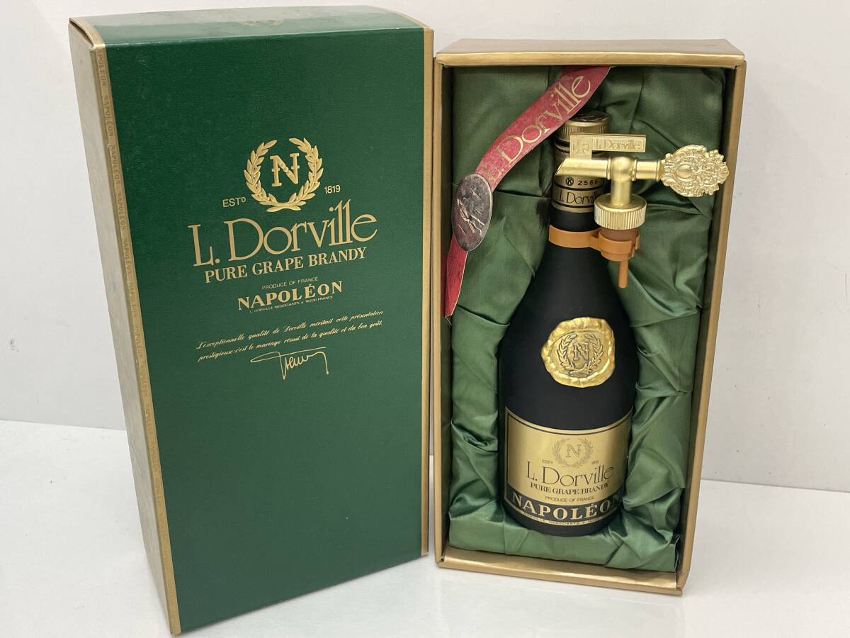 【G-3-R1】　　L.Dorville ルドーヴィル ナポレオン 700ml 40%　ピュア グレープ ブランデー 古酒