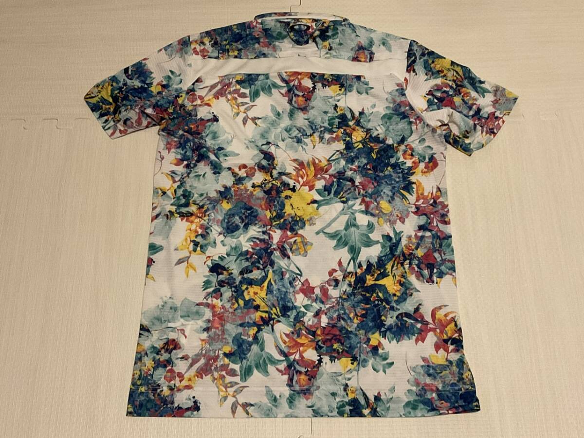 OAKLEY / オークリー Skull Full Bloom Shirts 吸汗速干 / 高通気 ストレッチ 半袖シャツ / サイズ L / 未使用品 / O985