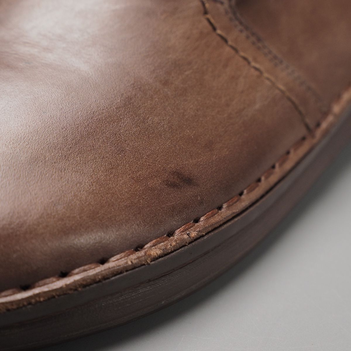 W3923//ドイツ制*ビルケンシュトック/BIRKENSTOCK*ナッシュビル/NASHVILLE /メンズ43/プレーントゥ/レザースリッポン/ローファー/革靴/茶