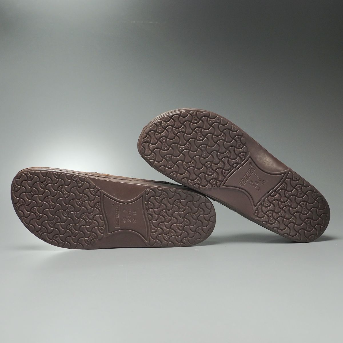 W3923//ドイツ制*ビルケンシュトック/BIRKENSTOCK*ナッシュビル/NASHVILLE /メンズ43/プレーントゥ/レザースリッポン/ローファー/革靴/茶