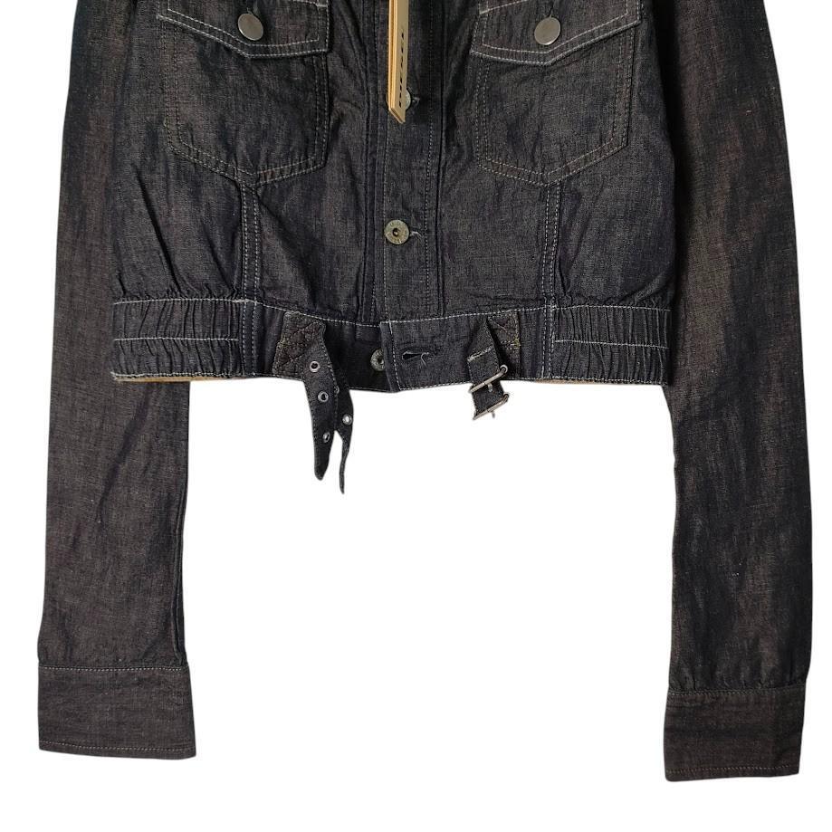 OLD DIESEL ディーゼル デニム 短丈 ジャケット S メンズ 薄手 濃紺