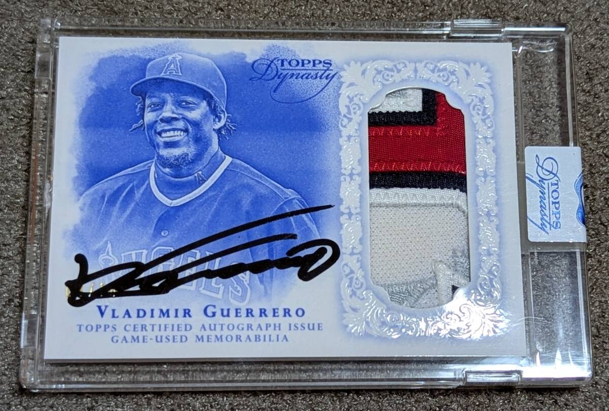 【10枚限定】ブラディミール?ゲレーロ 2015 TOPPS DYNASTY PATCH AUTOGRAPH VLADIMIR GUERRERO / ANGELS / 直筆サインカード