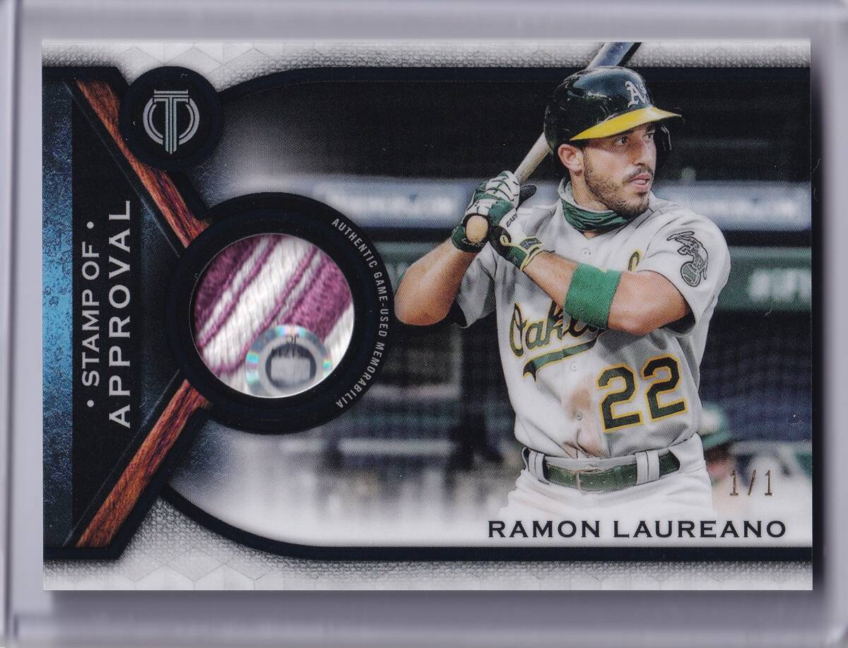 【1/1】ラモン?ローレアーノ 2021 TOPPS TRIBUTE STAMP OF APPROVAL 1of1 RELIC CARD RAMON LAUREANO / オリオールズ
