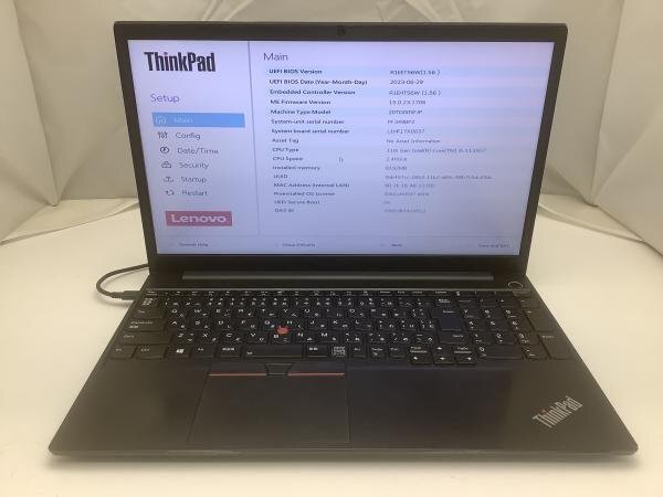 ジャンク!Lenovo 20TD005FJP○Core i5 1135G7 2.4G 8G 256G