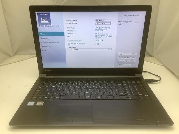 ジャンク!TOSHIBA AZ55/BB○Core i7 6500U 2.5G 16G 1T