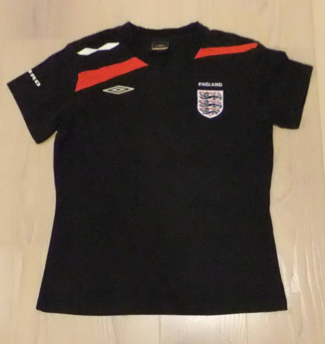 イングランド代表 ENGLAND ユニフォーム 半袖Tシャツ アンブロ UMBRO ブラック 黒 キッズ Lサイズ サッカーウェア 