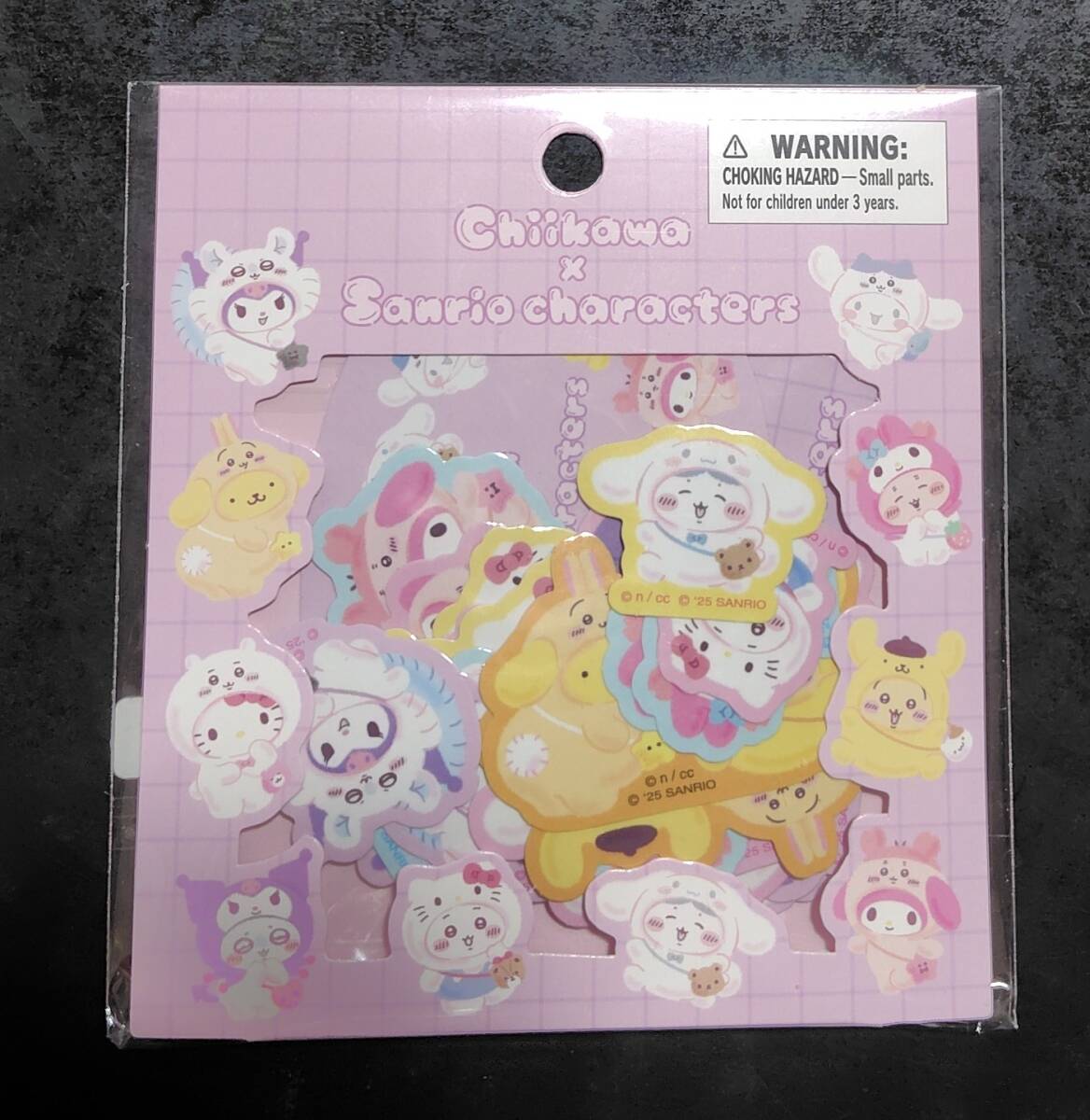 ちいかわ×サンリオキャラクターズコラボステッカーセット新品未開封ハローキティポムポムプリンうさぎクロミモモンガマイメロシナモロール
