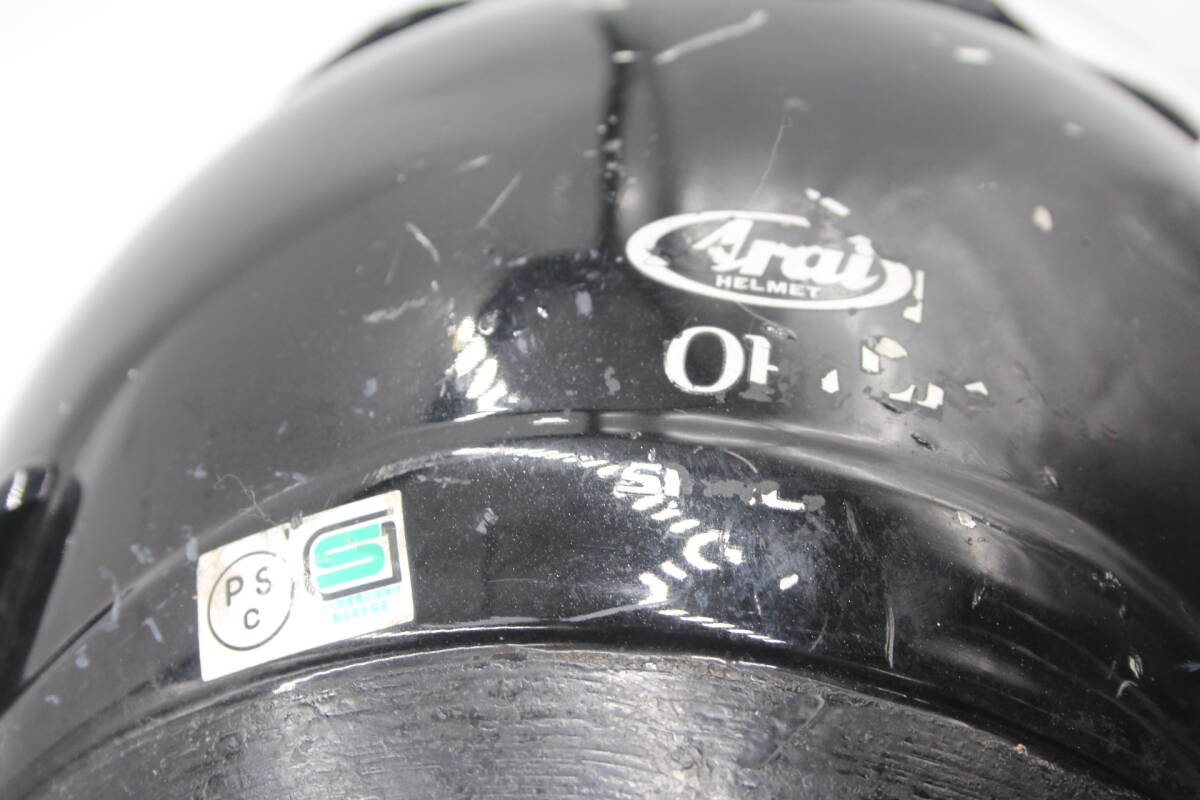  【現(xiàn)狀品】 Arai/アライ フルフェイス ヘルメット Peripherally Belted CLC グラスブラック 黒 Mサイズ 
