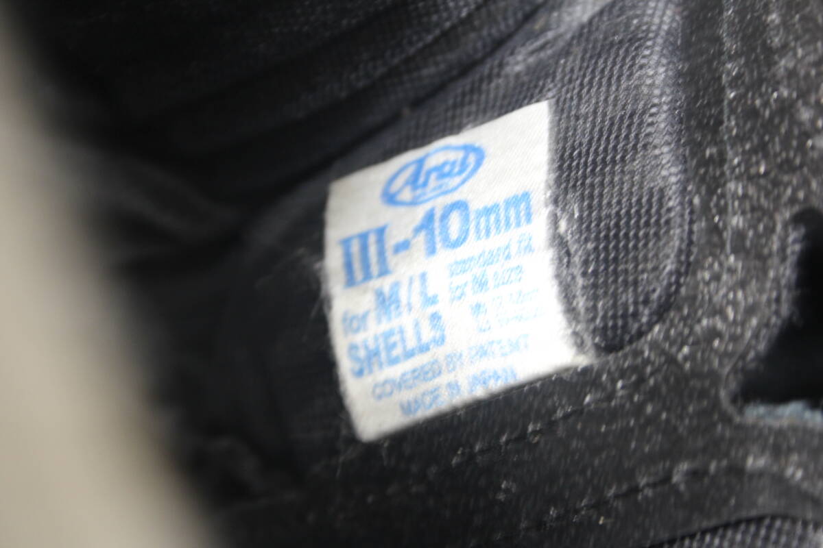  【現(xiàn)狀品】 Arai/アライ フルフェイス ヘルメット Peripherally Belted CLC グラスブラック 黒 Mサイズ 
