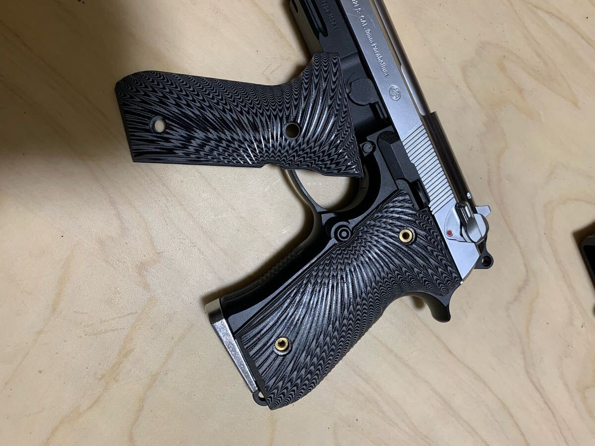新品 ベレッタ M92F 、U.S M9、M9A1 G10素材グリップ　グレー