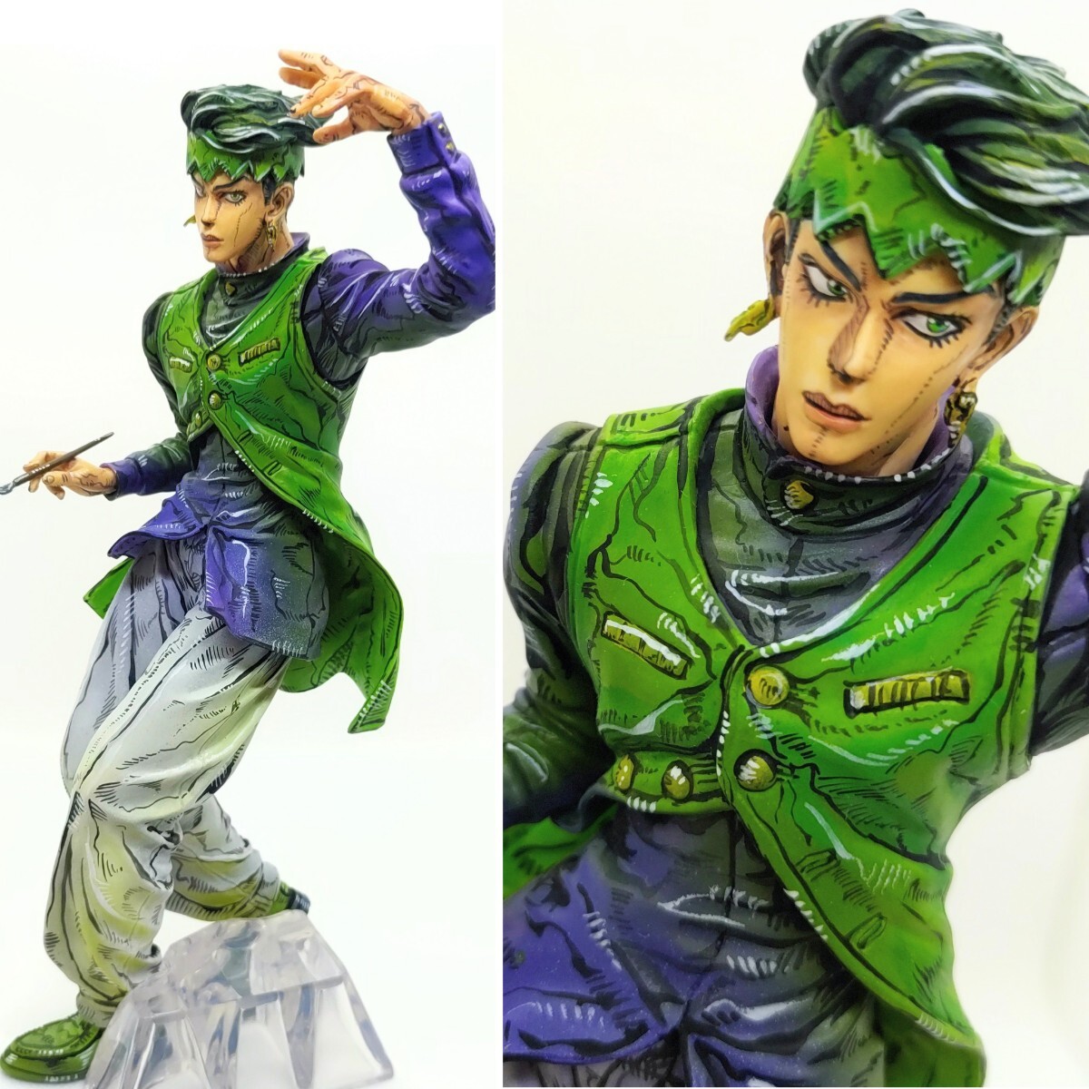 ジョジョの奇妙な冒険 一番くじ 岸辺露伴 フィギュア リペイント 一番くじ ジョジョ 二次元 リペイント E賞 岸辺露伴 フィギュア