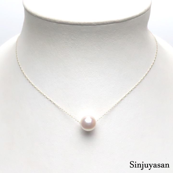 真珠屋さん 特選【ホワイトピンク】最高の色！8.8mm アコヤ真珠 K18ネックレス 伊勢志摩産パール 18金 新品