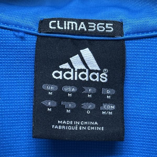adidas アディダス ロング スリーブ 長袖 フル ジップ アップ ジャケット スポーツ トレーニング ランニング ウェア O 青 ブルー b21675