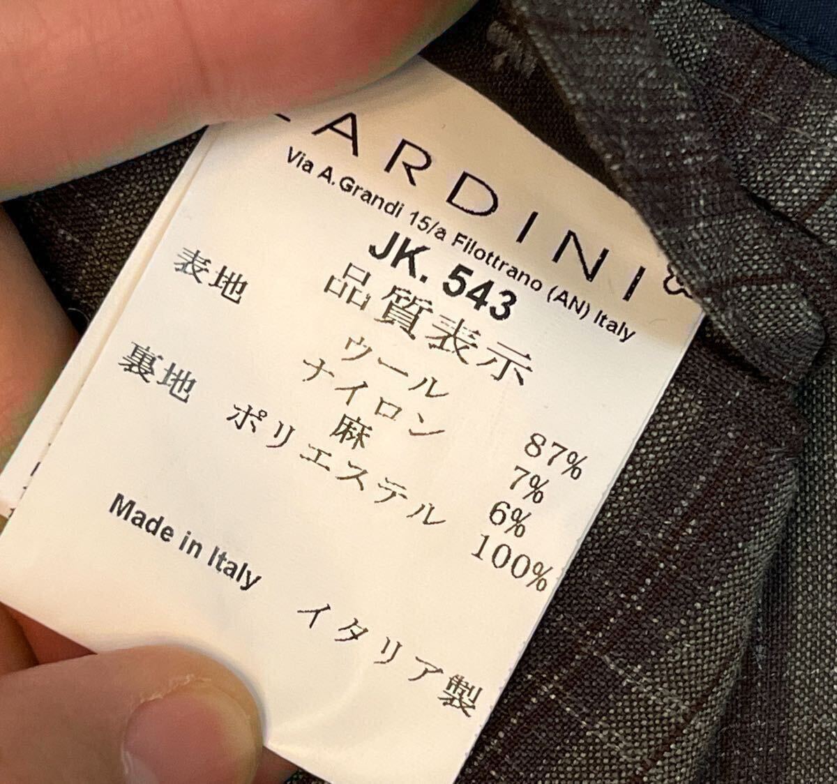 LARDINI 44 日本サイズS ウールテーラード LARDINI 近年モデル ラルディーニ サイズ 44 S〜M テーラード
