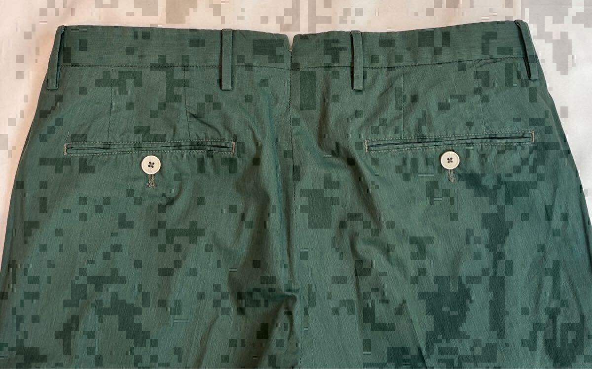 PT TORINO ピーティートリノ サイズ 46 S〜M コットンパンツ カーキグリーン系 SKINNY FIT スラックス パンツ カラー 