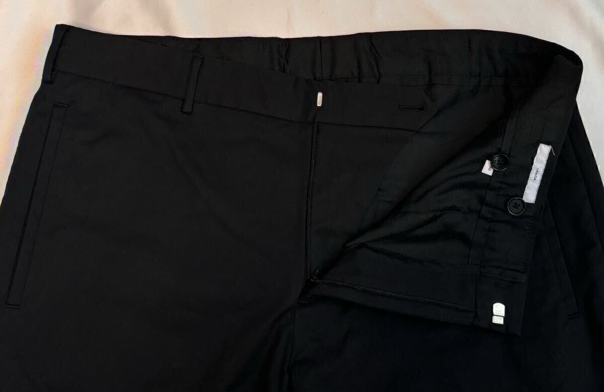 PT TORINO ピーティートリノ サイズ 50 M～L コットン ナイロン パンツ ブラック系 LAMDA FIT スラックス イージーパンツ