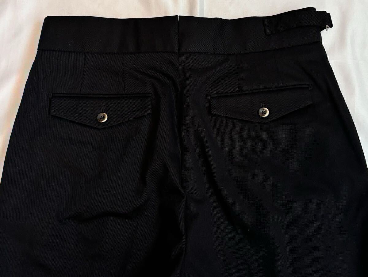 PT TORINO ピーティートリノ サイズ 50 M～L コットン パンツ ブラック系 GENTLMAN FIT スラックス ツープリーツ