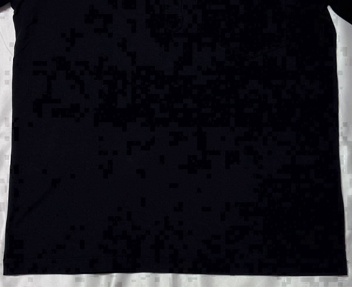 Cruciani クルチアーニ ニット ヘンリーネック コットン ブラック系 サイズ 50 M～L イタリア製 Tシャツ 半袖 ポケット 黒
