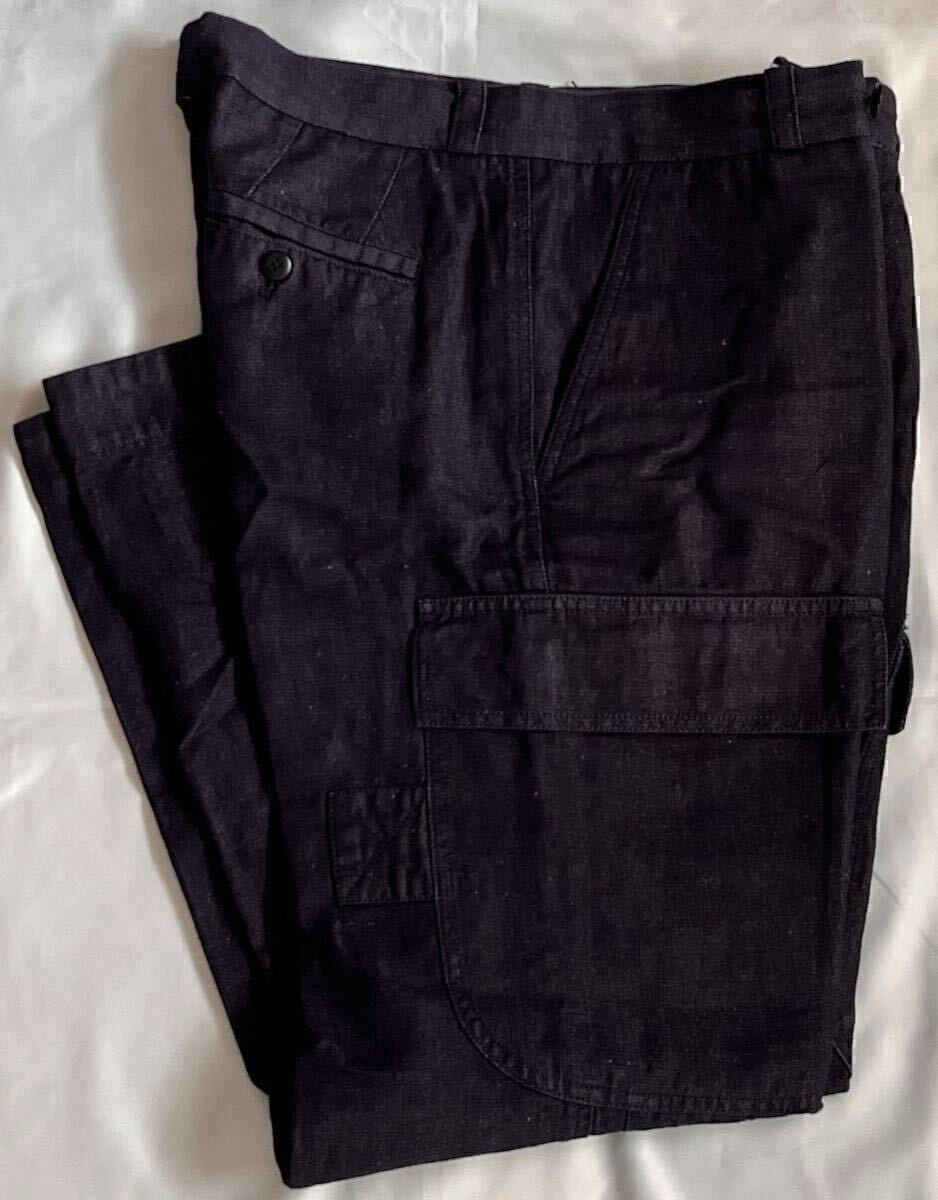 PT TORINO ピーティートリノ サイズ 31 M～L コットン リネン パンツ ネイビー系 デニム調 カーゴパンツ THE DESIGNER FIT