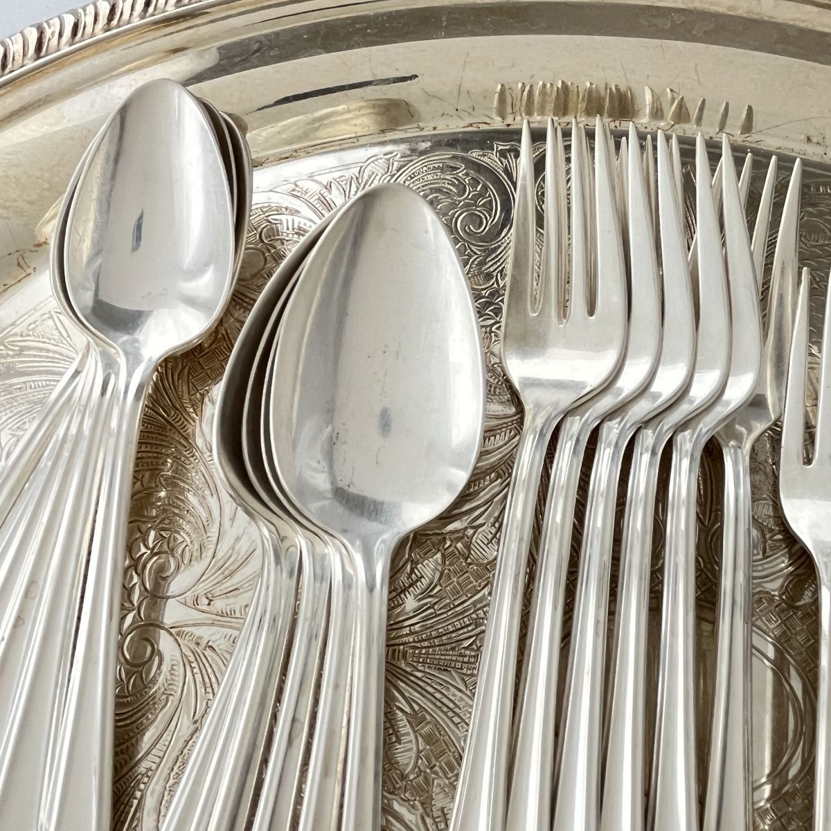 【Rogers Bros】 Eternally Yours ディナーセット Eternally Yours Silverplate Set 1847 Rogers 6 Piece Service