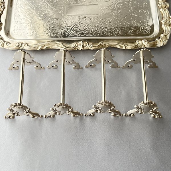 【仏蘭西】 ルイ15世様式 ナイフレスト 4個組 Louis XV 仏蘭西】 ルイ15世様式 ナイフレスト 4個組【シルバープレート