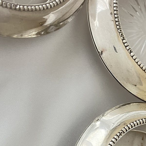 Frank M. Whiting】 パール ワイン グラスコースター5個 ボトル用1個