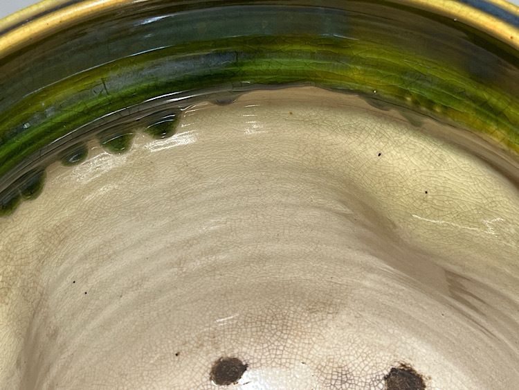 【瑞】織部焼　水屋瓶 茶道具 蓋なし_画像6