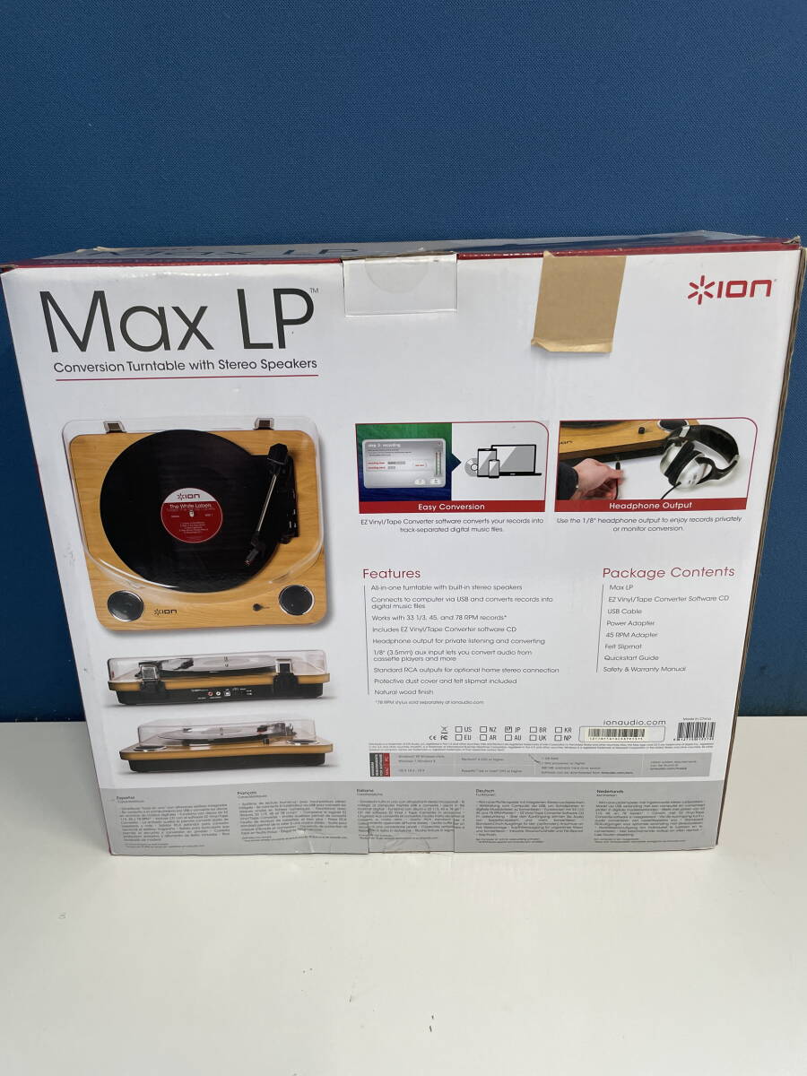 6-40/2-120 ION Audio Max LP запись плеер USB терминал динамик встроенный 