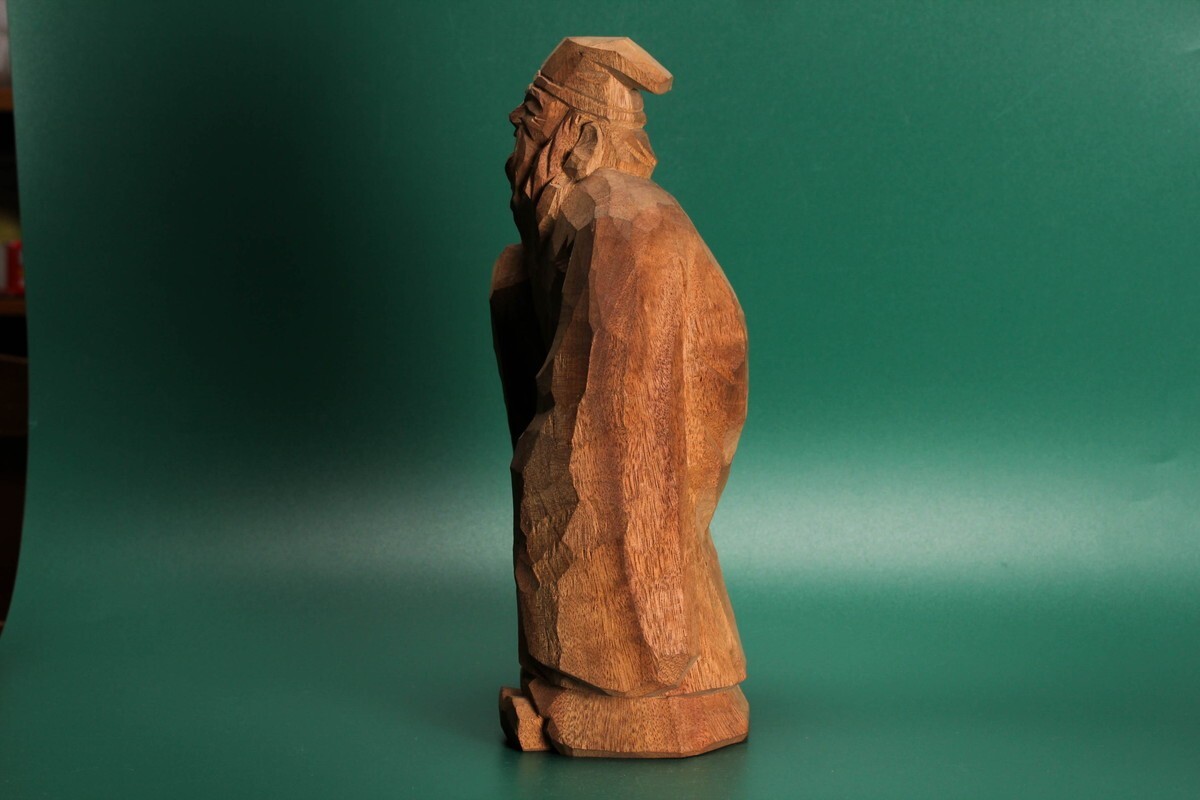 坂口晴風(fēng) 昭和三十八年秋作 壽老人 共箱 栞 本物保証 (師：平櫛田中)