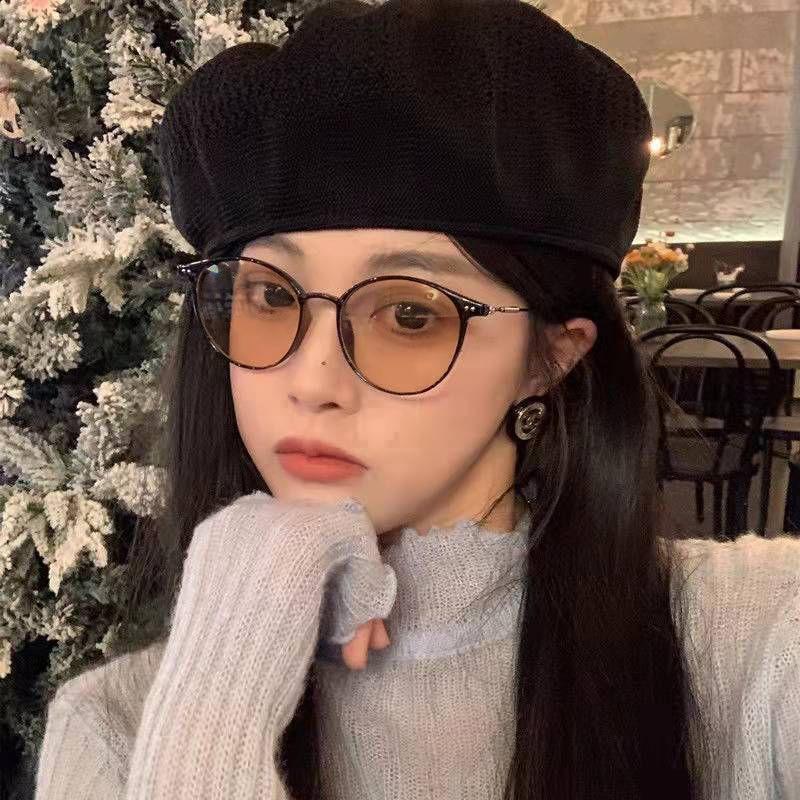  Brown мокка style свет солнцезащитные очки модные очки без линз Boston UV cut ультрафиолетовые лучи 
