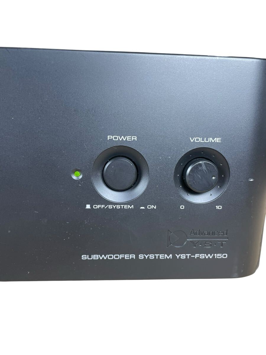 [S0054]YAMAHA Yamaha YST-FSW150 Subwoofer сабвуфер тонкий A-YST RCA электризация подтверждено б/у 