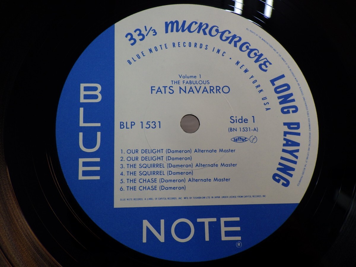 zk7｜￥1000～ブルーノート　盤面ぴかぴか無傷【LP（2-SET/2枚セット）, BLUE NOTE/東芝】THE FABULOUS FATS NAVARRO - VOL.1＆2