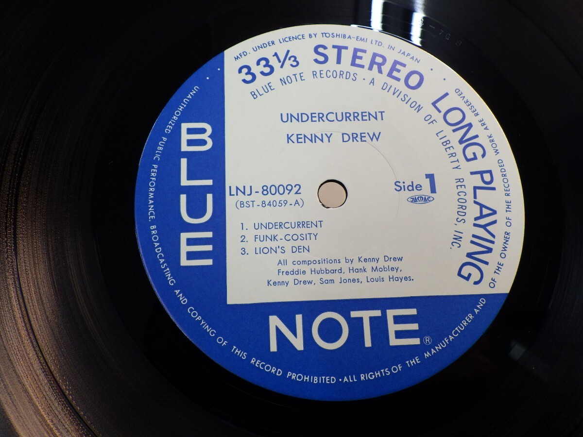 zk7lY1000~ голубой Note [LP, LNJ-80092, MAT: 1S/1S, BLUE NOTE/ Toshiba EMI, obi нет, инструкция есть ]Kenny Drew - Undercurrentlke need 