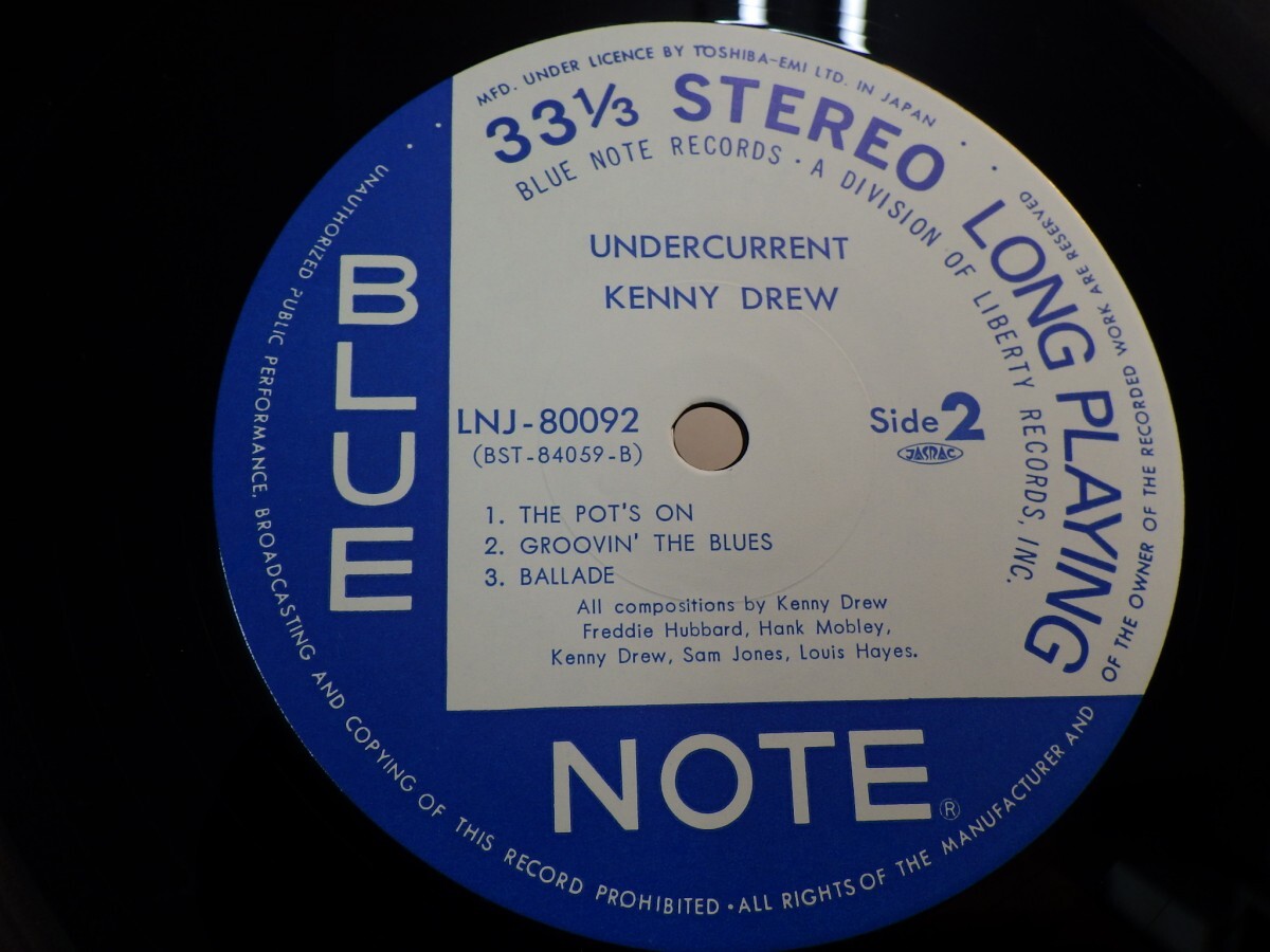 zk7lY1000~ голубой Note [LP, LNJ-80092, MAT: 1S/1S, BLUE NOTE/ Toshiba EMI, obi нет, инструкция есть ]Kenny Drew - Undercurrentlke need 